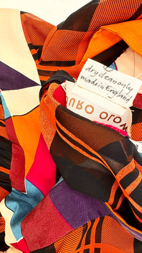 Abito midi multi-stampa