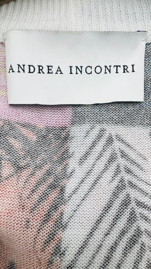 Cardigan motivo palme