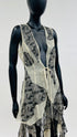 Set gonna+gilet pizzo