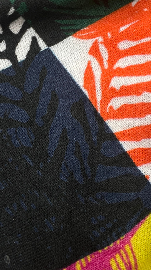 Cardigan motivo palme