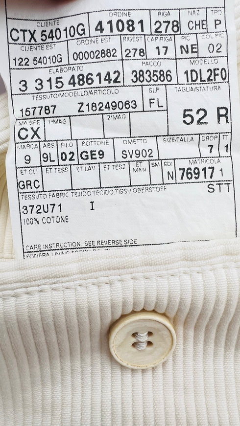 Blazer in velluto a costine