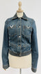 Giacca denim tasca "V"