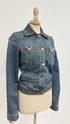Giacca denim tasca "V"