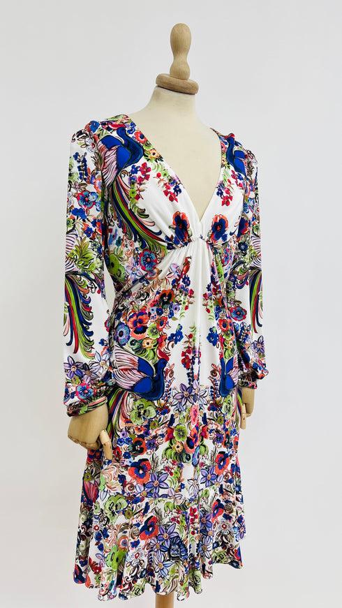 Abito a fiori con cartellino