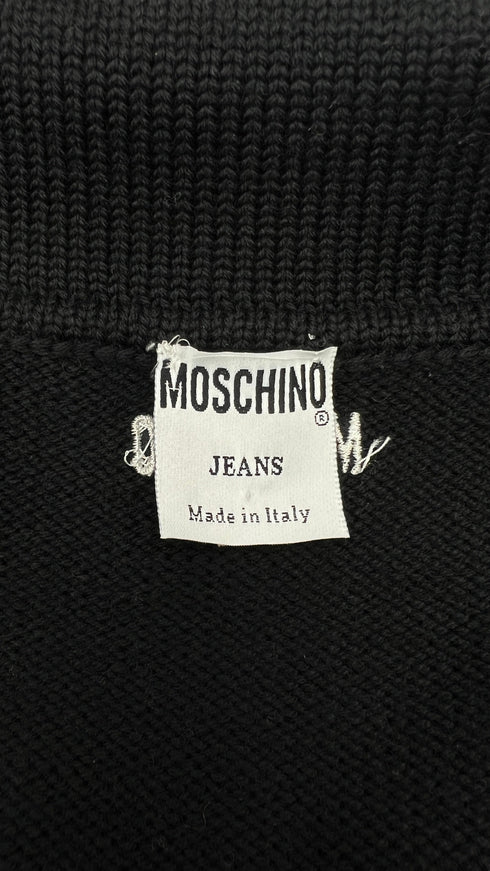 Cardigan cropped in lana