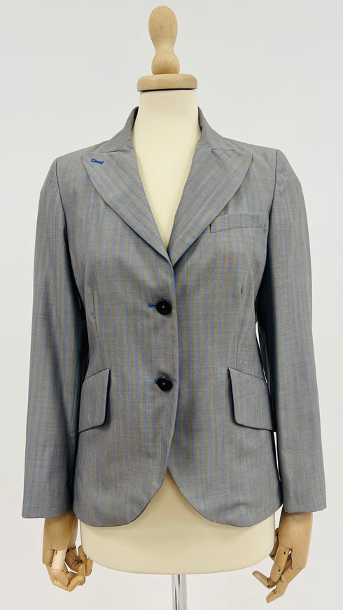 Blazer gessato di lana