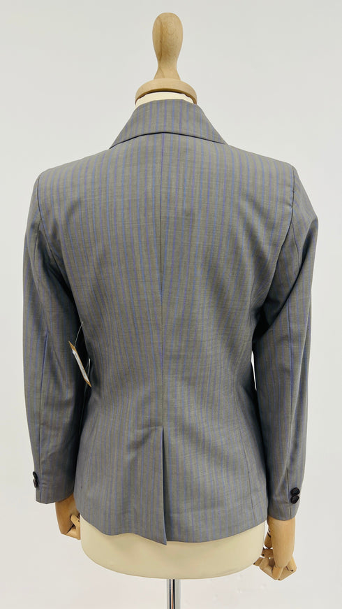 Blazer gessato di lana