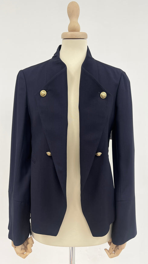 Blazer blu bottoni logati