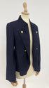 Blazer blu bottoni logati