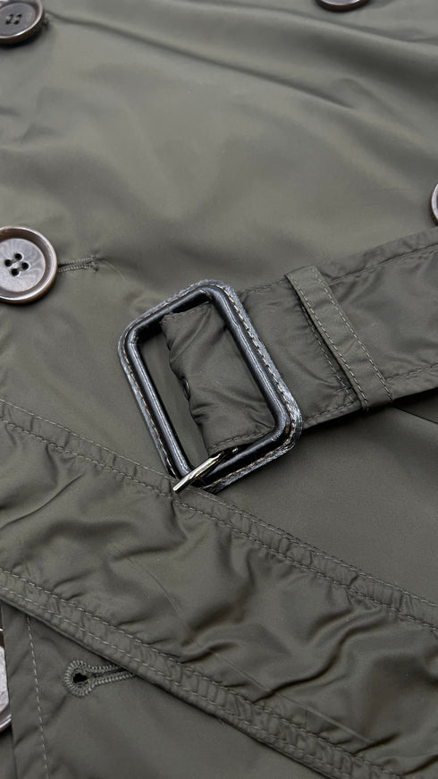 Trench doppiopetto khaki