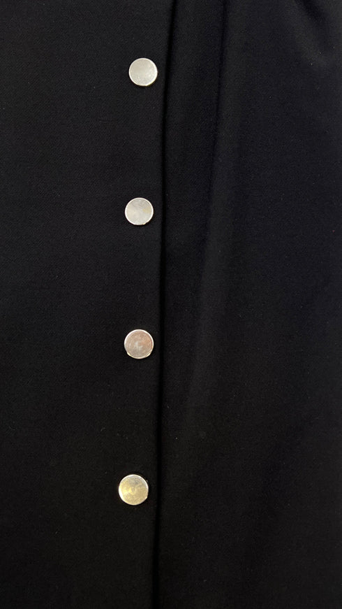 Abito midi bottoni decoro