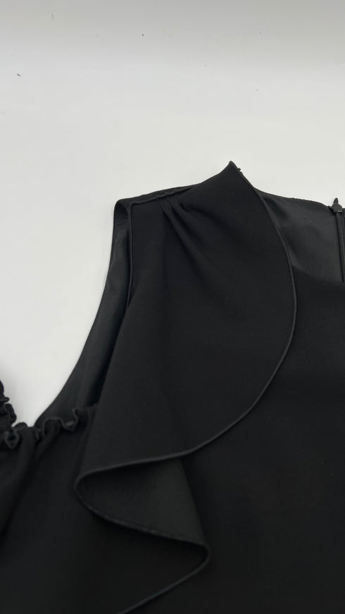 Abito midi bottoni decoro