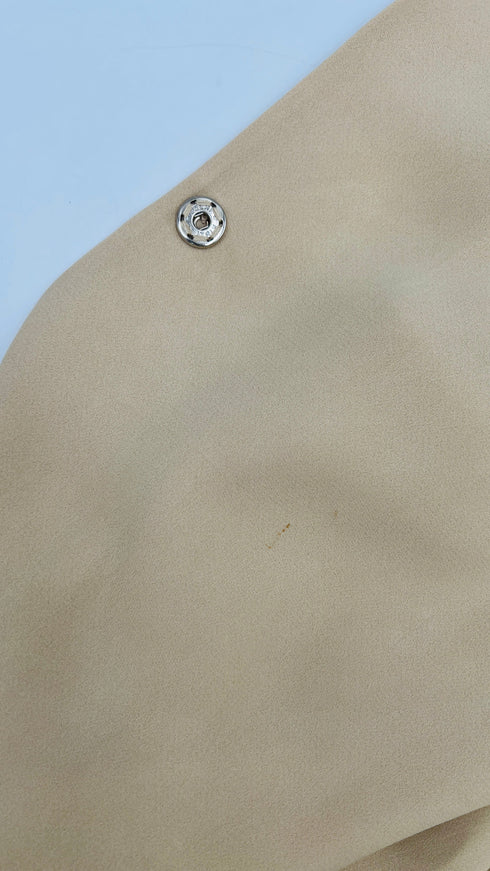 Soprabito beige girocollo
