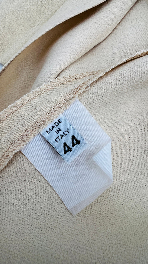 Soprabito beige girocollo
