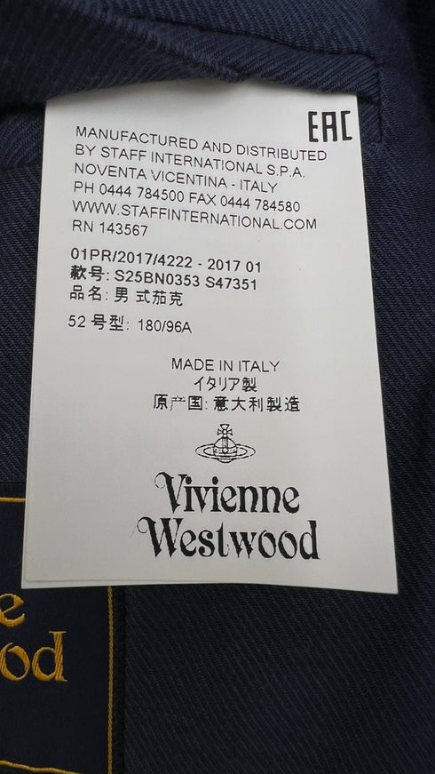 Blazer in Gessato blu