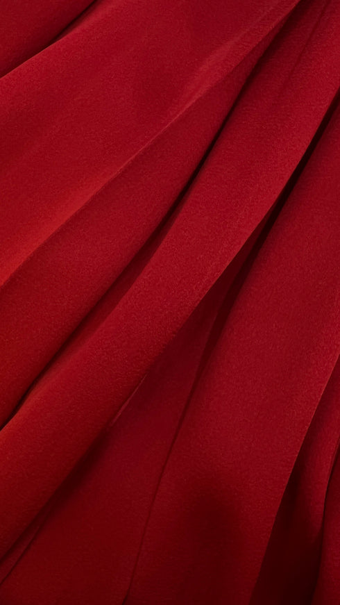 Gonna plissé rossa con cartellino