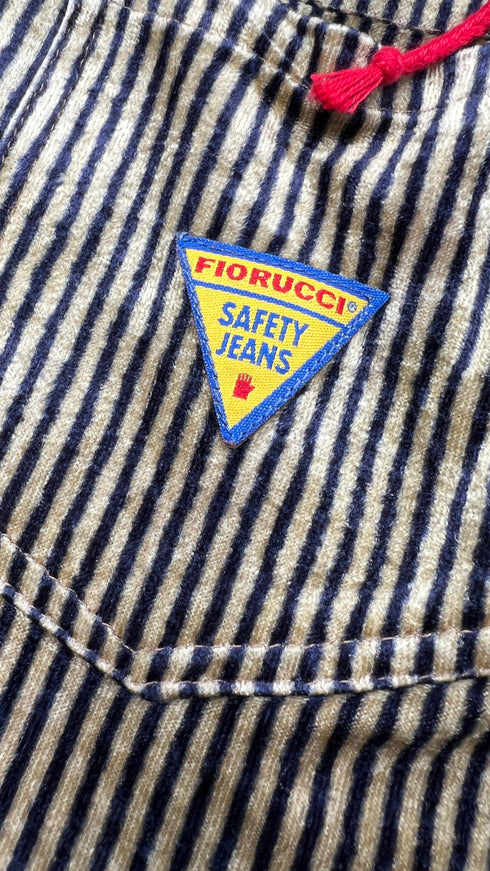 Felpa a righe con cartellino