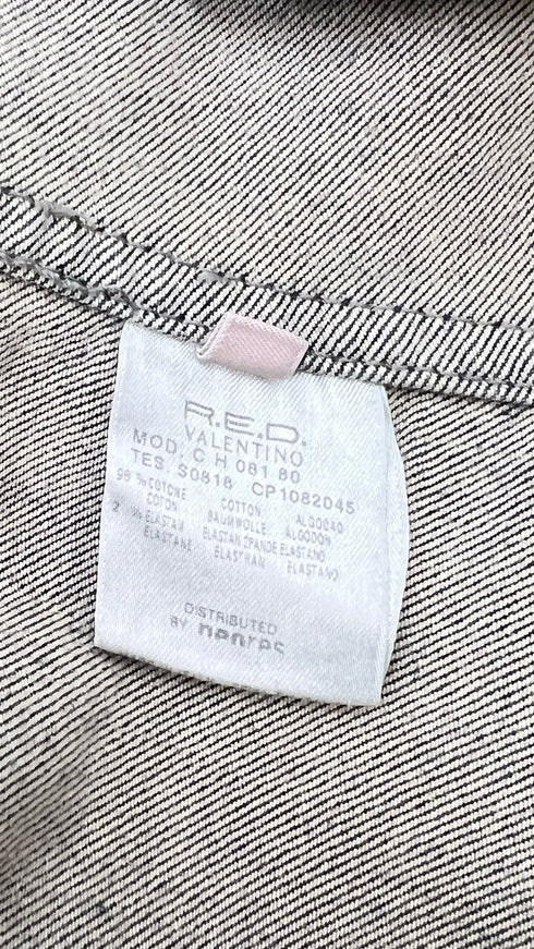 Giacca denim tasca "V"