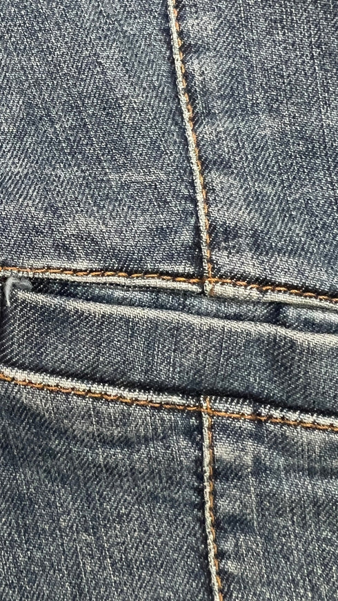 Giacca denim tasca "V"