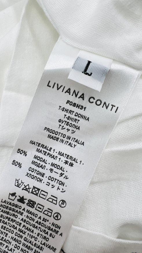 Longsleeve in jersey con cartellino