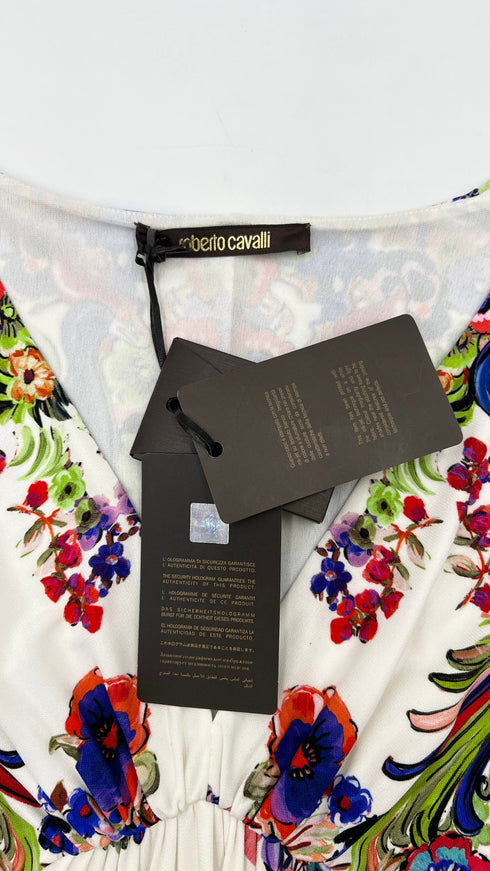 Abito a fiori con cartellino