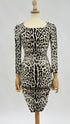 Abito midi animalier
