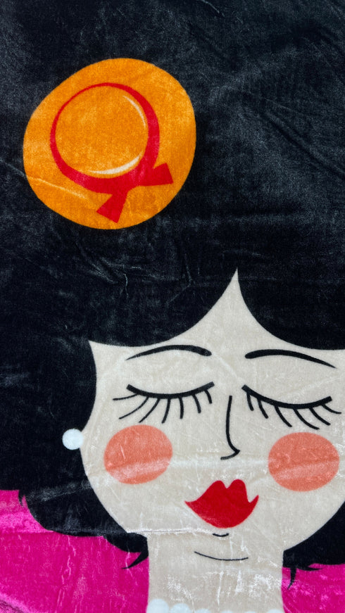 T-shirt girocollo in velluto