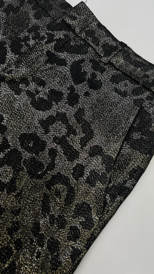 Pantalone animalier lurex