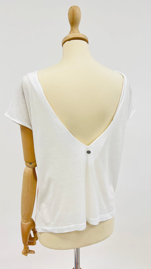 Canotta backless a V