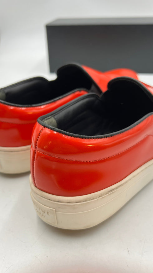 Slip-on verniciate rosse