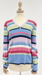 Maglione a righe multicolor