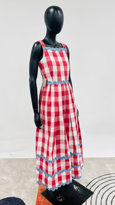 Abito lungo in vichy