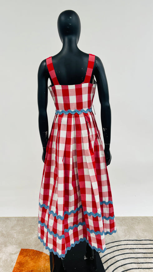 Abito lungo in vichy