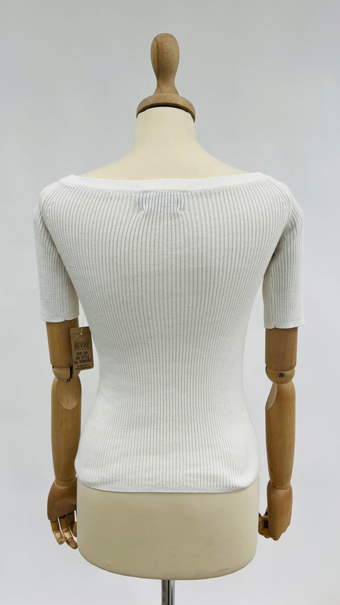 Maglia stretch a costine