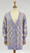Cardigan lungo a rombi