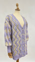Cardigan lungo a rombi
