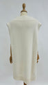 Maxi gilet color panna