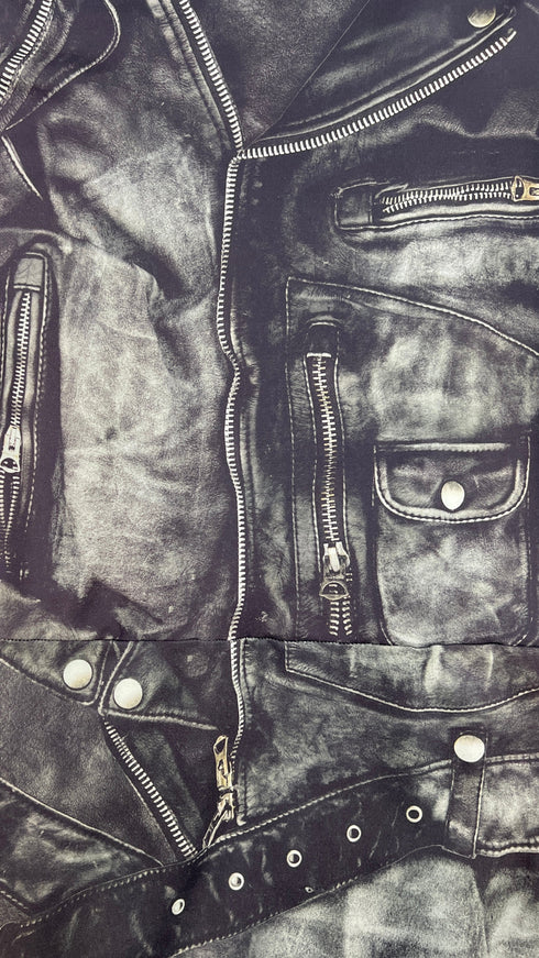 Abito lungo stampa Biker