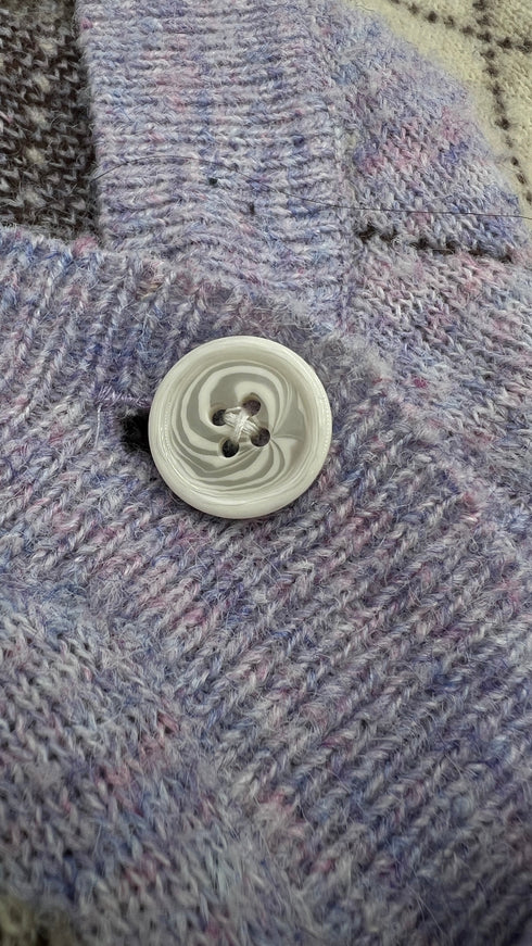 Cardigan lungo a rombi