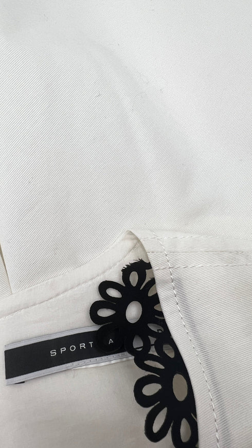 Abito midi fiori laser-cut