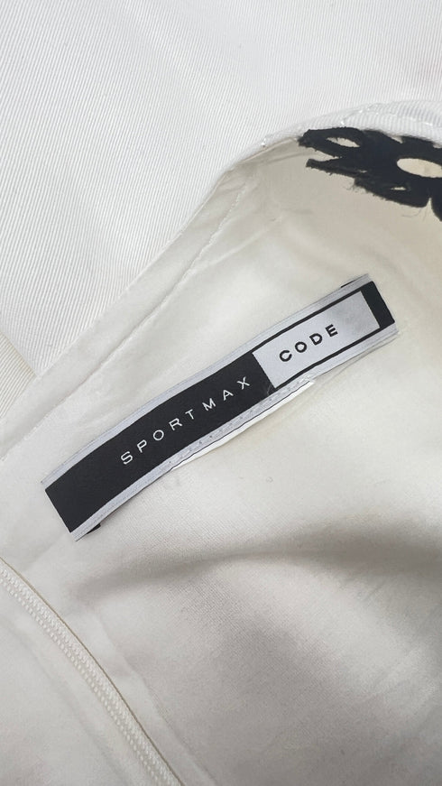 Abito midi fiori laser-cut