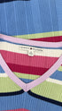 Maglione a righe multicolor