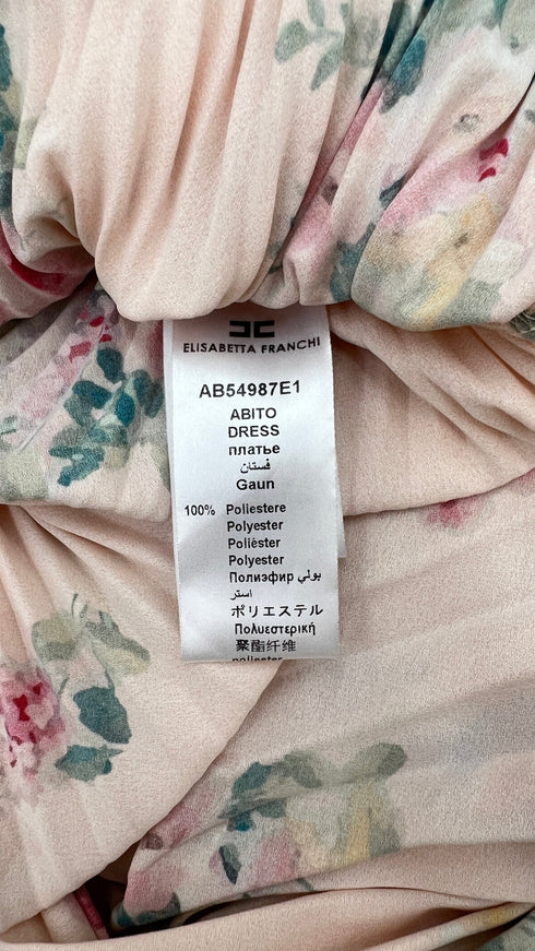 Abito midi plissè e fiori