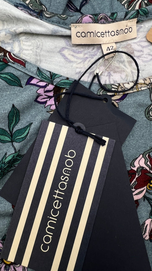 Maglia fantasia peonie
