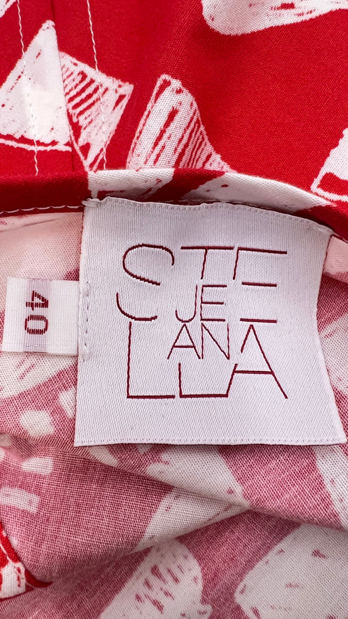 Smanicato stampato con rouches