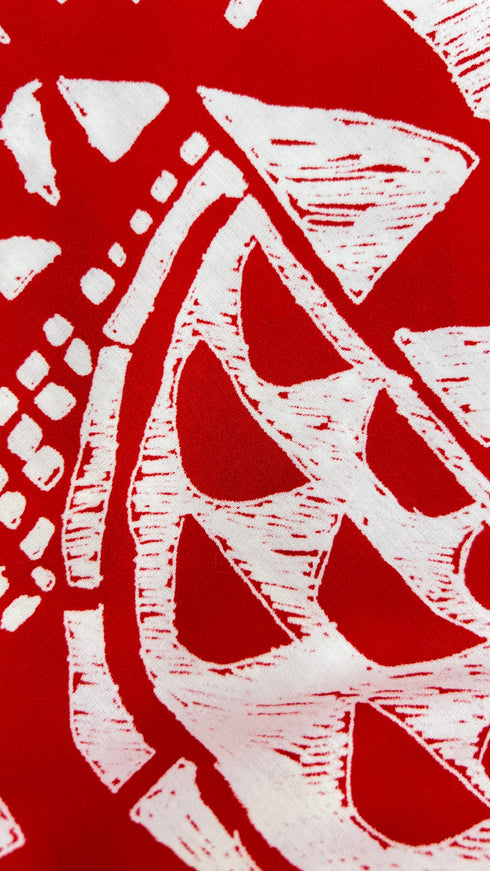 Smanicato stampato con rouches