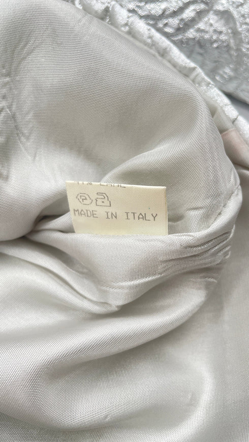 Giacca tessuto argentato
