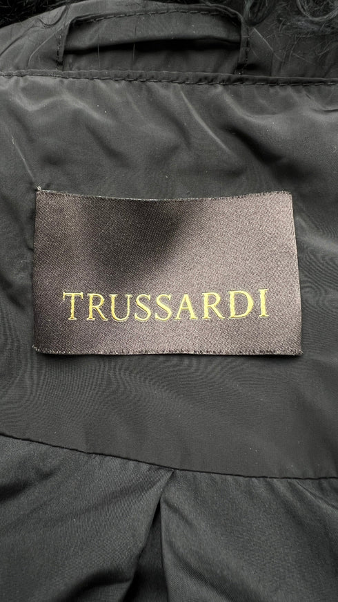 Piumino con cappuccio in pelliccia