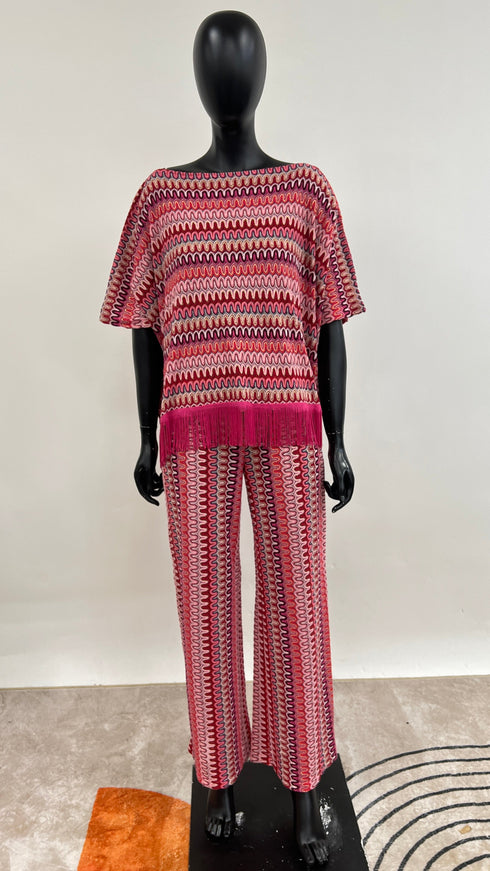 Set in maglia zig-zag