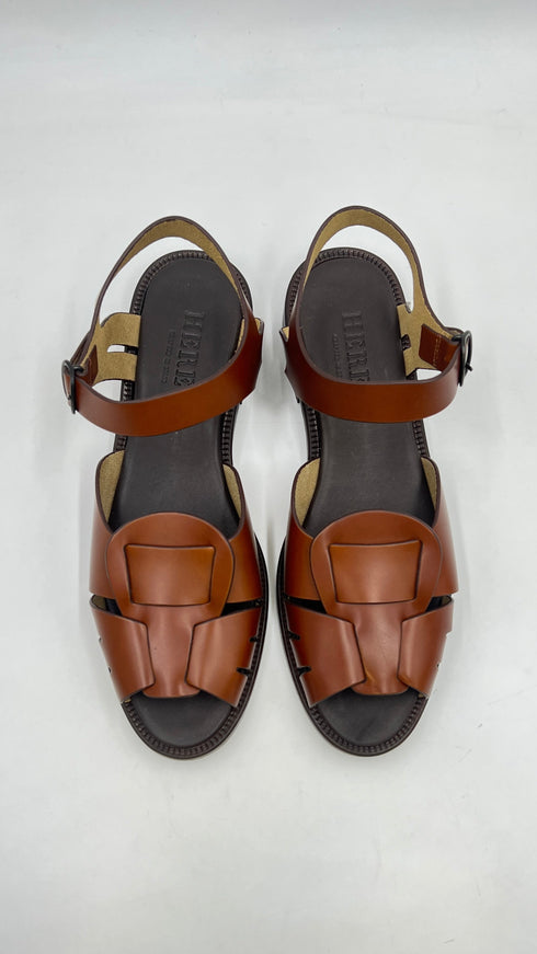 Sandali in pelle liscia N°41